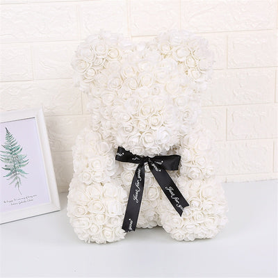 Artificial Flower Rose Bear