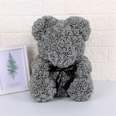 Artificial Flower Rose Bear